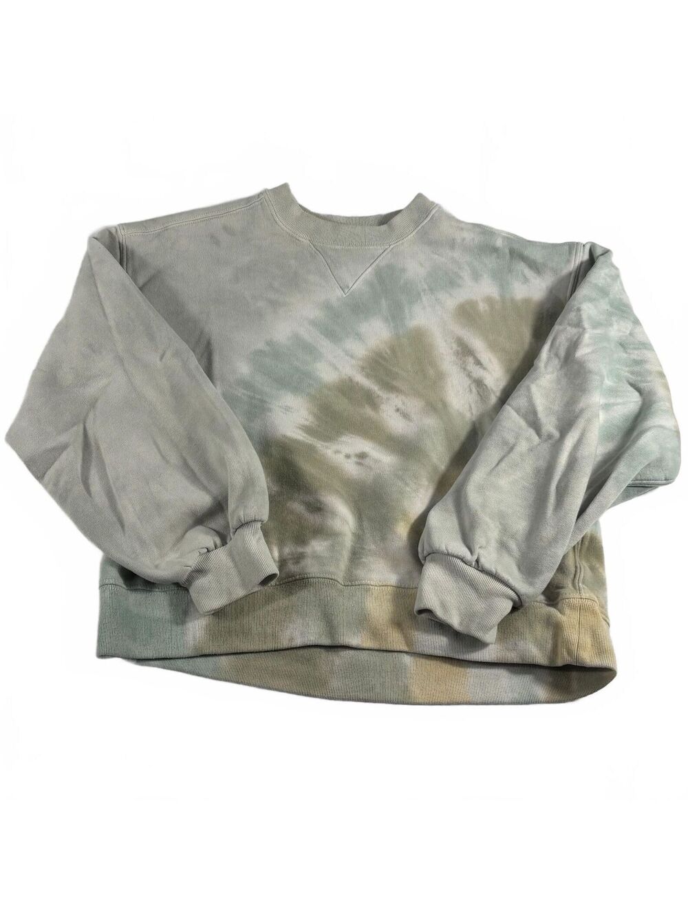 Abercrombie & Fitch Women's Pastel Multicolor Tie-Dye Crewneck Sweatshirt S